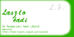 laszlo hadi business card