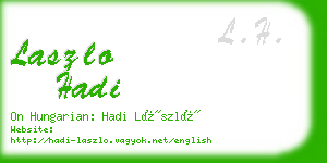 laszlo hadi business card